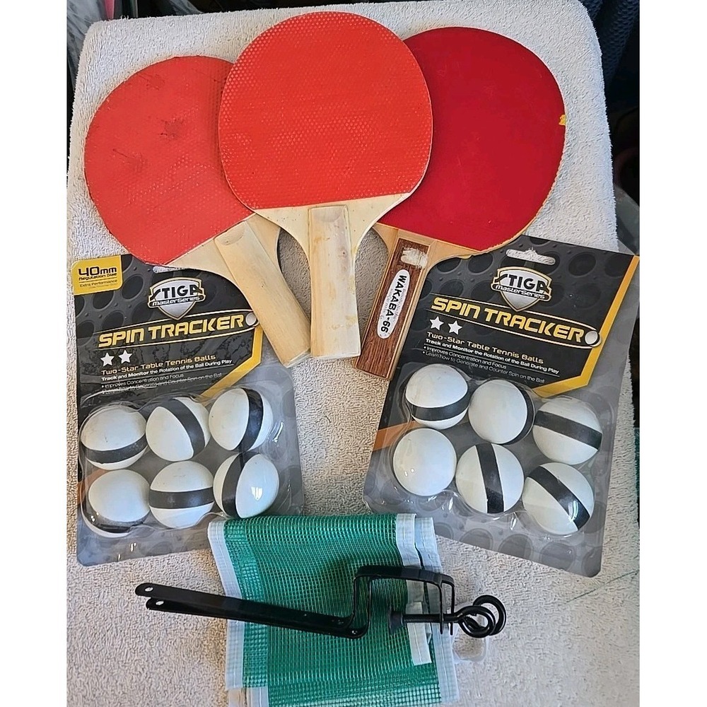 Ping Pong Net‎ Set, 3 Paddles, Balls